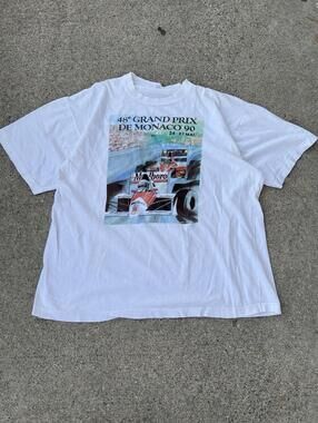 Vintage 1999 90s Formula 1 F1 Grand Prix Monaco Monte Carlo T Shirt Size L